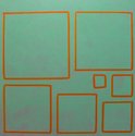 Simon Ingram, Loosely Packed Squares, 2013, acrylic on linen, 1400 x 1400 mm