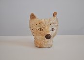 Bronwynne Cornish, Bear, High-fired red earthenware with white and coloured slips