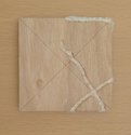 Glen Snow, Across Ground, 2012, co-polymer sealant on plywood, 200 x 200 mm