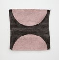 Paul Lee, Washcloth Stills, 2010, towels, ink, paint, thread, wire hoops, each 285 x 310 mm