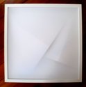 KaKaryn Taylor, Unified Field Theory 2, 2013, foamcore, glass, drafting paper, box frame. 800 x 800 mm Photo: Glen Snow