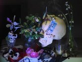 Fiona Pardington, Still Life with Kamo, Woman's Skull and Four Leaf Clover, 2013, pigment inks on Hahnemuhle Photo Rag, 825 x 1100 mm
