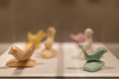Saskia Leek, Untitled Soap Sculptures, 2002, dimensions variable, soap and pins.