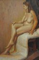 Selwyn Wilson, Untitled (Nude study), c1951, oil on canvas, Collection of Whangarei Art Museum 