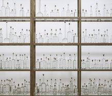Tania Kovats, All the Sea, 2012–14 (detail) Seawater, glass, cork, oak. Courtesy the artist. Photo: Ruth Clark