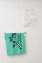 Michelle Beattie, a Tea Towel of my Garden, Screenprint on linen
