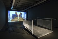 Eddie Clemens: Collector’s Edition Glitch (Viewing Bridge) 2014, installation view at the Adam Art Gallery, ©Eddie Clemens (photo: Shaun Waugh)