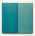 Simon Morris, Half Blue, 2014, acrylic on canvas, 400 x 400 mm. Photo: Sam Hartnett