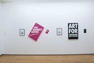 Billy Apple®: The Artist Has to Live Like Everybody Else exhibition (installation view), 2015, at Auckland Art Gallery Toi o Tāmaki.