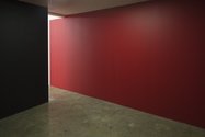 Billy Apple, Billy Apple (R) Wall (RED) for Artspace, 2015, painted wall alteration. Photo: Sam Hartnett