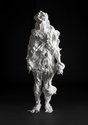 Marcus Coates, Convolvulus Hawk Moth, Agrius Convolvuli (Larva)  Self Portrait, Shaving Foam 2013 © Marcus Coates 2015, photography by Nick David. British Council Collection