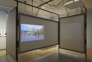 Installation view of Test Run: Performance in Public, Jefford Horrigan, The Dissolve, 2014, At Modern Art Oxford