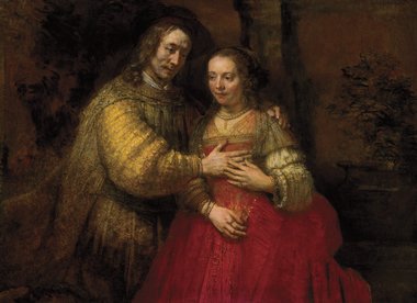 "The Jewish Bride".  Photo credit: Rembrandt Research Project Foundation and Professor Ernst van de Weterin