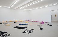 Peter Robinson, Die Cuts & Derivations, 2015, as installed at Hopkinson Mossman