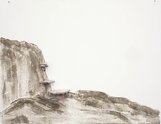 Jo Langford, Calling the Deep (Drawing 3), cement & metal,  420 x 550 mm, at Jonathan Smart
