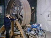 Chris Burden, in collaboration with Willoughby Sharp and Robert Burden, The Big Wheel, 1980, 29.02 min, colour, still, courtesy the artist and Electronic Arts Intermix.