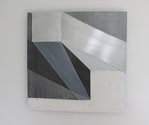 Diane Scott, Running Ground, 2015, acrylic, graphite and aluminium, 400 x 400 mm