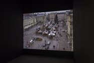 Installation view: Emily Jacir: Europa (Nothing Will Happen (eight normal Saturdays in Linz), 2003) Whitechapel Gallery, London 30 September 2015 – 3 January 2016 Courtesy of the artist. Photo: Dan Weill