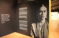The exhibition, Frida Kahlo: Her Photos. as installed at Te Manawa, Palmerston North.