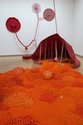 Maria Nepomuceno, Grande Boca 9Big Mouth), 2013, ropes, beads, fibreglass, resin, plates, wooden paint mop handles, acrylic, ceramic, 6000 x 5000 x 7200 mm. Courtesy of the artist and Victoria Miro, London