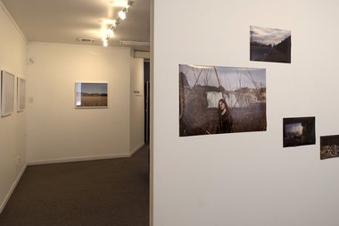 Installation of works by George Staniland and Anna Cotterill at Photospace