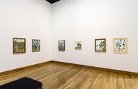 From the Sun Deck: McCahon's Titirangi, as installed at Christchurch Art Gallery Te Puna o Waiwhetu. Photo: John Collie