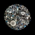 Wayne Barrar, ‘Group of diatomaceae, various.’ Circular arranged slide of 278 diatoms from Oamaru, by Watson and Sons, c.1890. (Photographed 2014.) All works are colour pigment photographs on baryta paper Edition number for each print is #3 of 6 