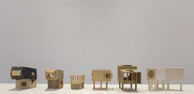 Range of options for studio construction: Isobel Thom's ceramic models