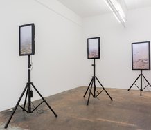 Exhibition view of Louise Bennett's 'Light Between Our Oceans.' Photography by Christo Crocker.