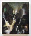 Clare Logan, Falls study (swamp longing), oil on board, 300 x 250 mm