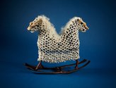 Linde Ivimey, Pusi-Tupi, 2016, steel, acrylic resin, dyed cotton, cast and natural sheep, cow and turkey bones, cast metal and natural woven chicken vertebrae, ruby and emerald, acrylic fibre, 57 x 67 x 20 cm