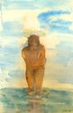 Seraphine Pick, Shivering Woman, 2016, watercolour, 280 x 190 mm.