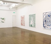 Simon Ingram's Digital Plastique exhibition as installed at Gow Langsford.