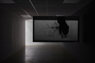 Shannon Te Ao's te huka o te tai, 2017, two channel video with cound, cinematography by Iain Frengley, as installed in Artspace. Photo: Sam Hartnett. 