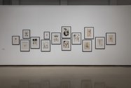 Leo Bensemann’s Fantastica: Thirteen Drawings, as installed in Occulture: The Dark Arts at City Gallery Wellington, 2017.