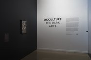 Introductory label for Occulture: The Dark Arts at City Gallery Wellington, 2017.