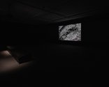 Lisa Crowley's The Incandescents, 2017 (3 channel video, sound, 10:31 min.) as installed at Te Tuhi.  Photo by Sam Hartnett   