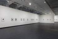 The installation of John Stezaker's Lost World at City Gallery Wellington, 2017. 