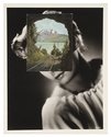 John Stezaker, Mask (Film Portrait Collage) CCVII, 2016, collage, 25.6 x 20.3 cm (image) 51.8 x 40.2 cm (board). Image courtesy of the artist and The Approach, London.