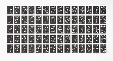 Jeena Shin, Movement Image Time 1-70, 2017, archival pigment on Hahnemuhle paper, 3550 x 1700 mm. Photo: Sam Hartnett