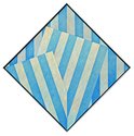 Roy Good, Diamond Matrix - Blue Ascent 2, 2016, acrylic on jute, 1101 X 1101 mm  