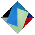 Roy Good, Diamond Matrix - Cleft, 2017, acrylic on canvas, 1085 X 1085 mm