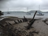 Wreck in Carey's Bay, Otago harbour, December 2017.
