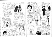 Bryce Galloway, Incredibly Hot Sex with Hideous People: Diary Comics, sample spread.