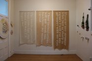 Installation of 'Renegotiating the Feminine Ideal' at Tacit Gallery