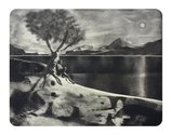Jason Greig, Longbeach (mirror reprise), 2018, monoprint, 275 x 475 mm.