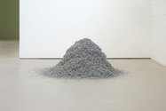 Peter Robinson, Swarf, 2018, aluminium,  500 x 1000 x 1000 mm