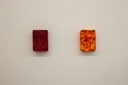 Chelsea Pascoe: Untitled (Red); Untitled (Orange) Photo: Holly Russell