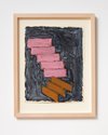 Basil Beattie, Ladder and Step Series #23, 2018, oil stick and paint on paper, 480 x 380 mm. Photo: Sam Hartnett