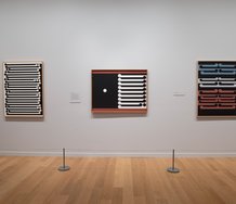Gordon Walters: New Vision as installed at Auckland Art Gallery Toi o Tamaki. (R1. New Vision) Photo by Jennifer French.